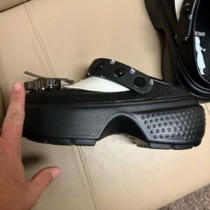 Special Edition Wednesday Crocs, Thing and cello jibbits included!